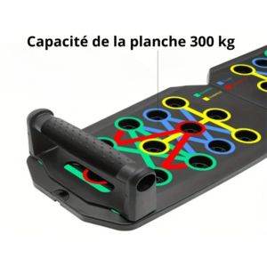 Planche de push-up portable et pliable, idéale pour les entraînements à domicile et en déplacement