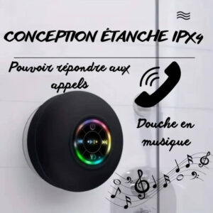 Enceinte de Douche Bluetooth (8) Enceinte Bluetooth IPX4 salle de bain