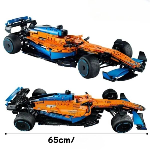 Dimensions réelles de la McLaren F1 LEGO comparées à une main