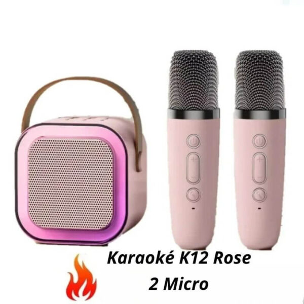 Karaoké bluetooth K12 Rose 2 Micros