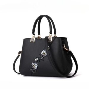 Sac à main noir chic avec bandoulière amovible