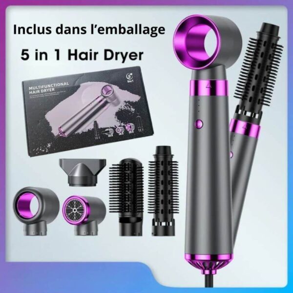 Outil de coiffure innovant pour sécher, lisser et boucler