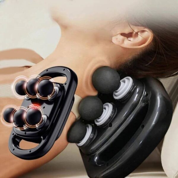 Pistolet de massage musculaire avec 6 têtes interchangeables