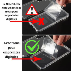 Coque Transparente 360° pour Samsung Anti-Choc (9) Coque de protection livrĂ©e dans sa boĂźte dâorigine.