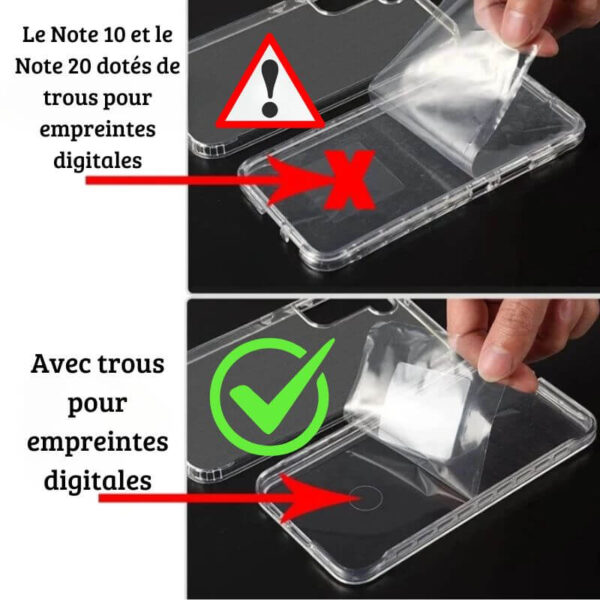 Coque de protection livrée dans sa boîte d’origine.