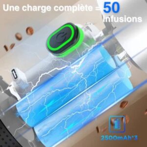 Chauffage intégré pour utilisation avec eau chaude ou froide.