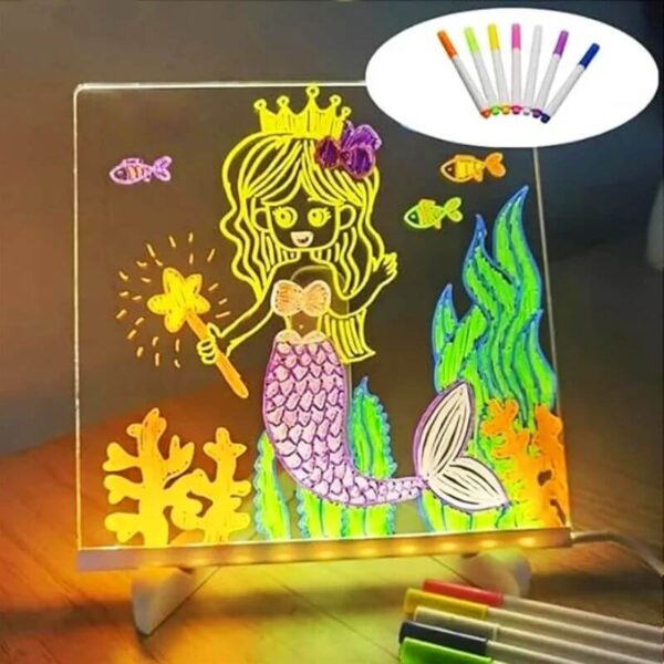 Tableau lumineux pour écrire des messages et dessiner