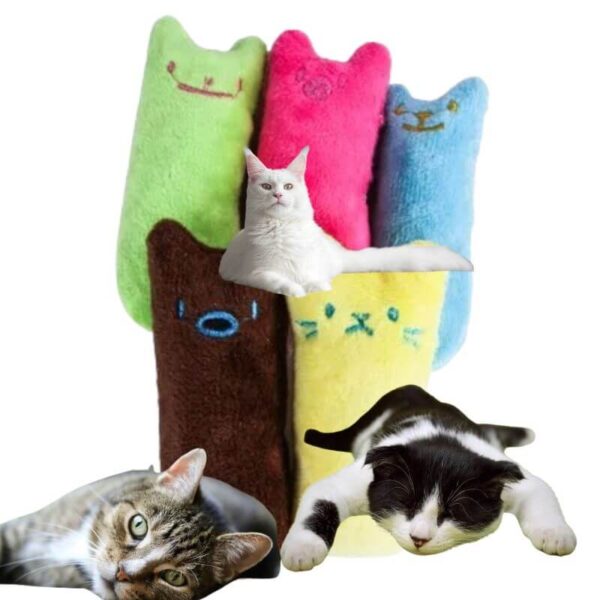 Jouet interactif en peluche pour chat, parfait pour mordre et griffer