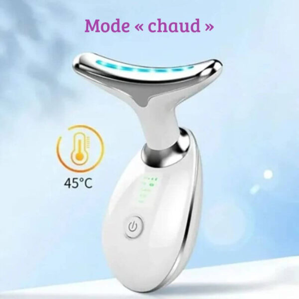 Masseur facial raffermissant avec EMS et vibration