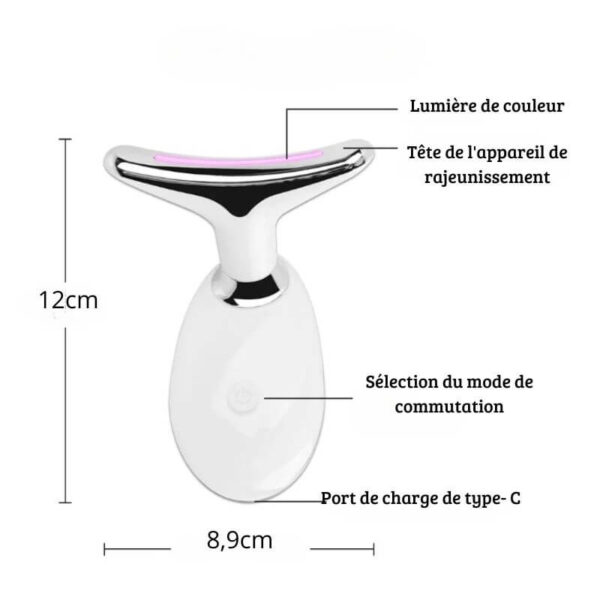 Outil de soins de la peau portable avec recharge USB