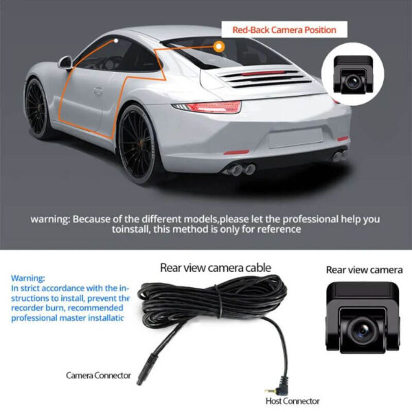 Installation facile de la dashcam dans une voiture