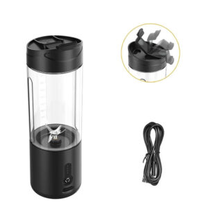 Shaker à Fruits pour Smoothies Milkshakes, Mélangeur à Fruits Portable et Puissant – 530ml, Rechargeable, 6 Lames en Inox