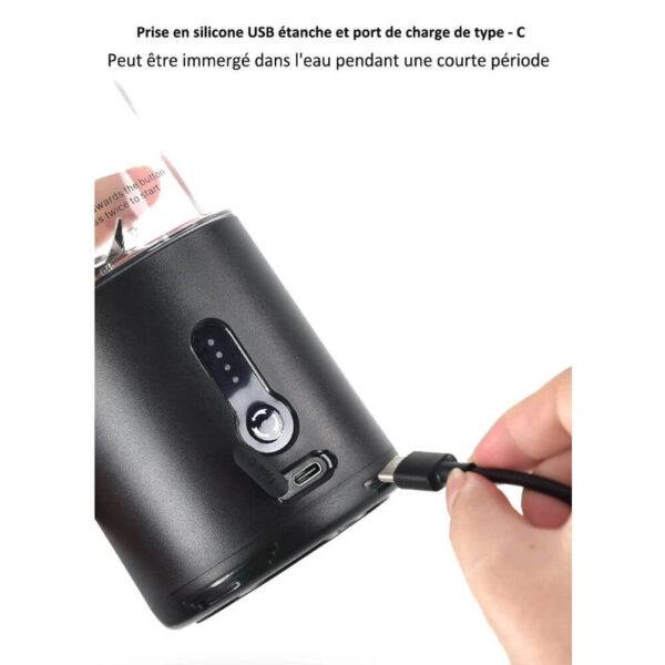 Chargement via câble USB-C
