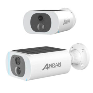 Caméra de sécurité extérieure solaire_ ANRAN C3, 2K, 3MP, sans fil, WIFI 2.4G, IP66 – Compatible ALEXA & Google Assistant