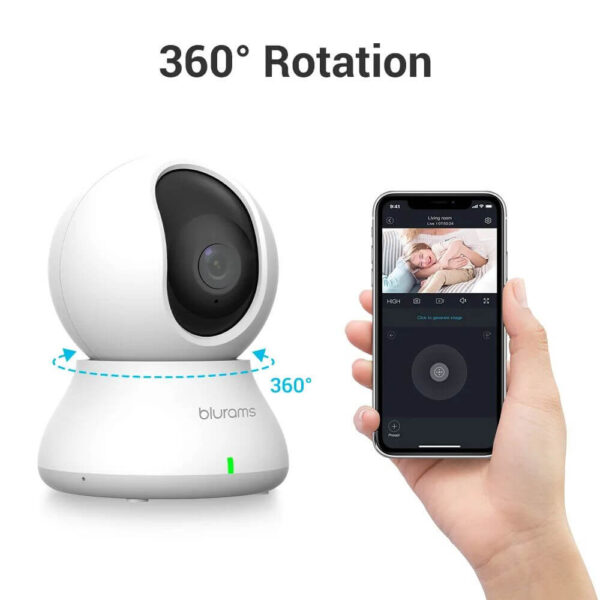 Caméra en rotation à 360° pour une couverture complète